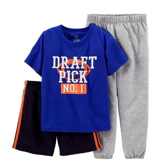 Carter's Baby Boys 3-Pc. Draft Pick Pj's, 12M - Picture 1 of 1